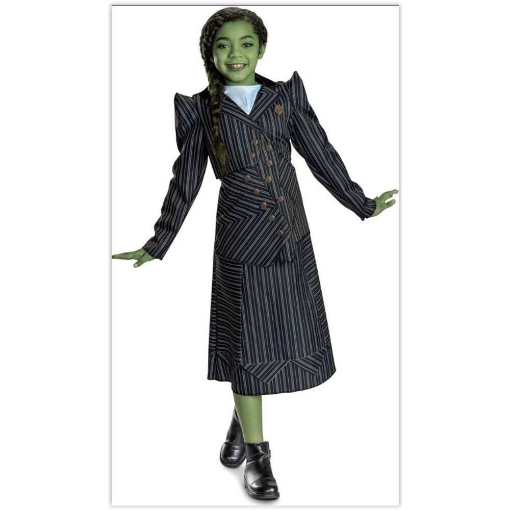 Wicked Elphaba Shiz University Dress Costume, Children's Size Small (6-6X) NEW